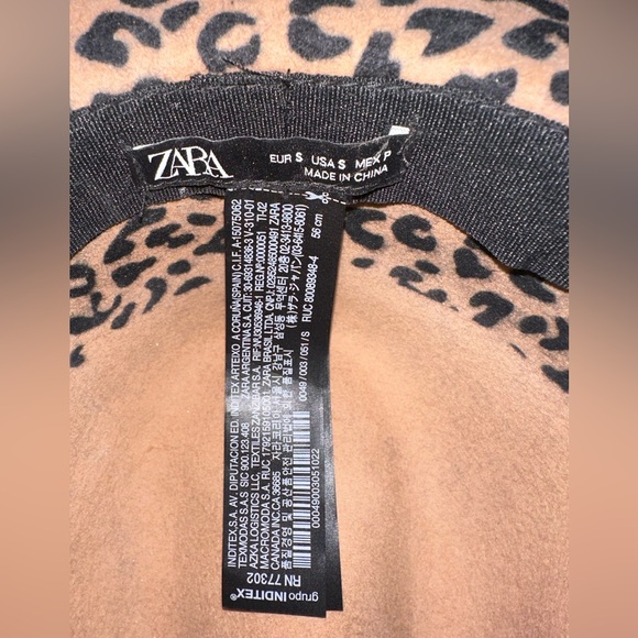 Zara leopard print hat size small - Picture 2 of 9